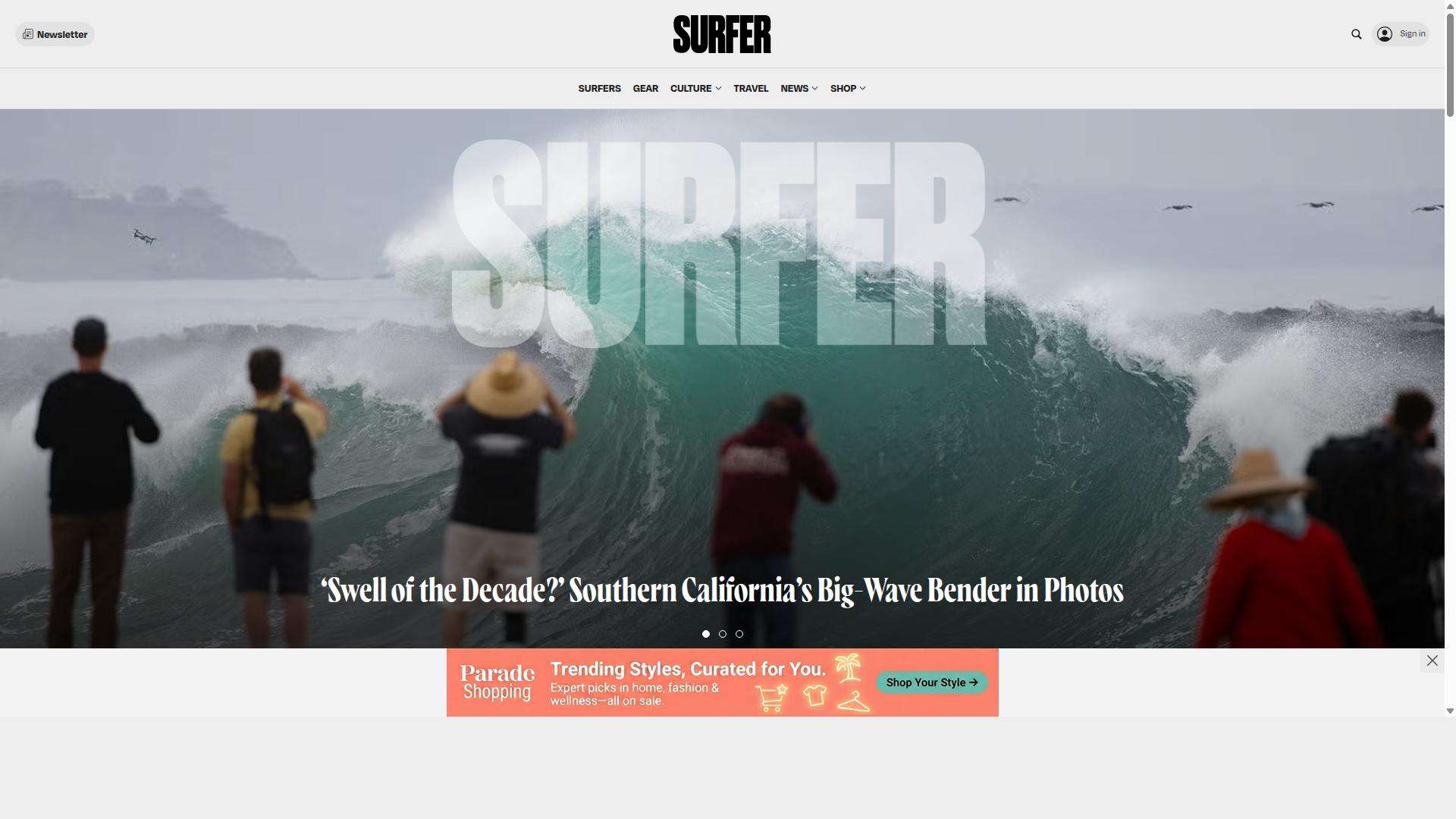 Surfer website